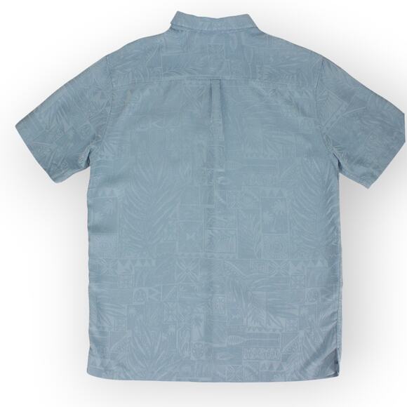 Medium JackO'Neill Aloha Shirt SkyBlue ShortSleeve Collar AlloverPrint Outdoor - Picture 9 of 10